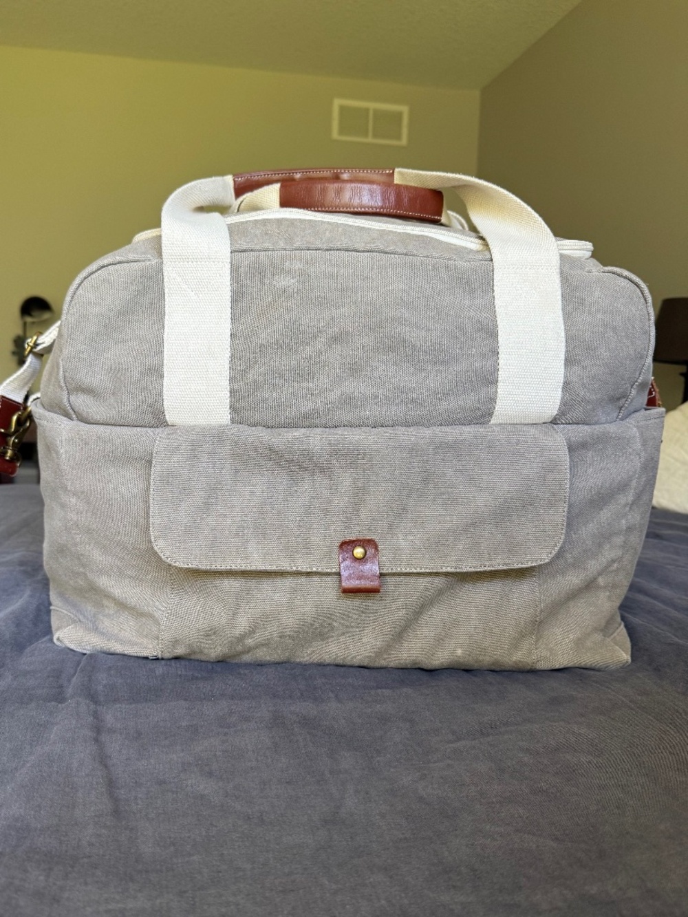 Birdling Bags Gray Canvas Weekender